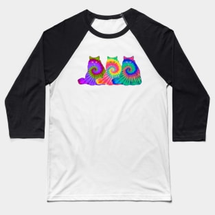 three colorful cats Baseball T-Shirt